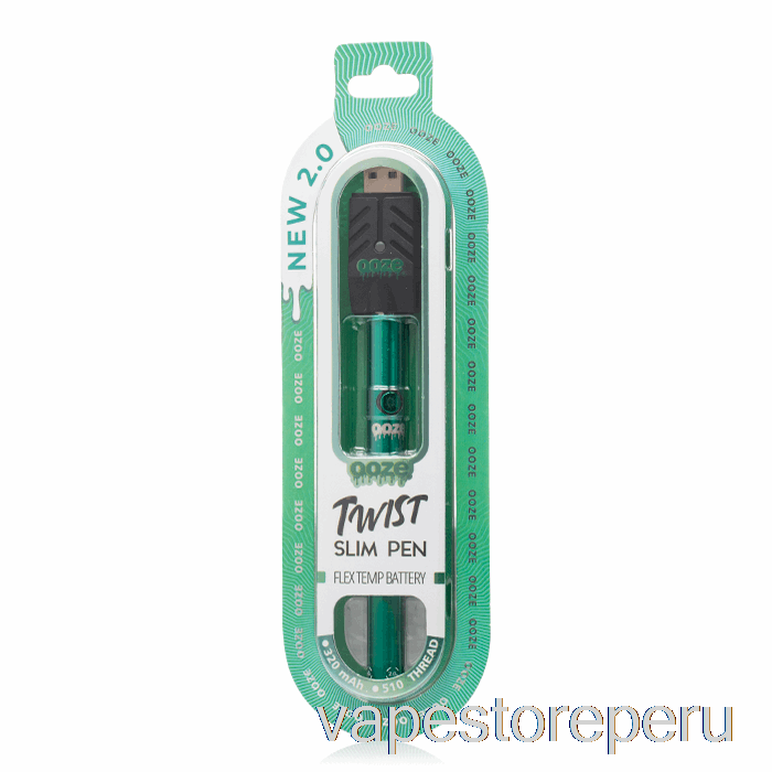 Vape Peru Rezuma Slim Twist Pen 2.0 Flex Temp Batería Aqua Teal